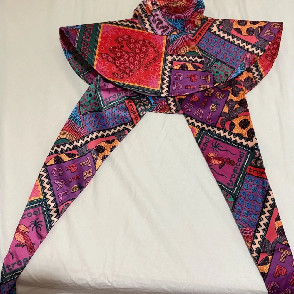 Farm Rio Dotted Patchwork Scarf hat - Picture 4 of 4